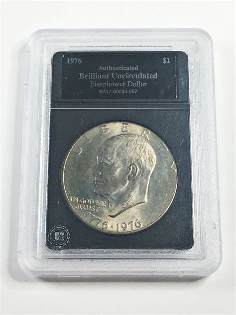 United States Bicentennial Eisenhower Dollar High Grade In Custom