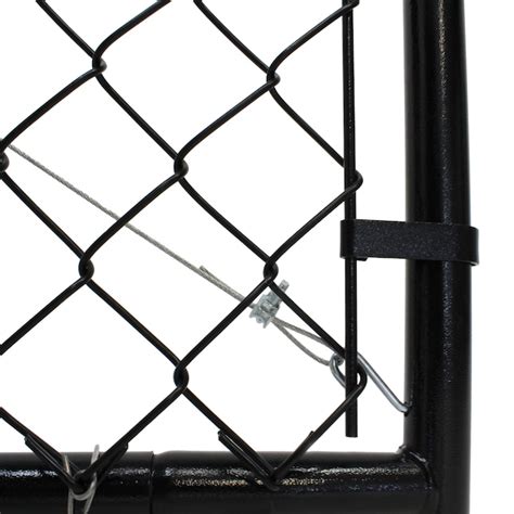 Fit Right 6 Ft H X 6 Ft W Black Adjustable Metal Walk Thru Chain Link