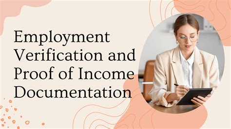 Employment Verification and Proof of Income Documentation