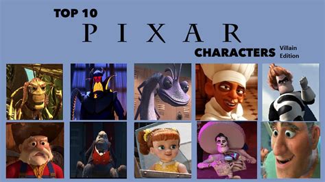 Top 10 Pixar Villains by Ivonalan on DeviantArt