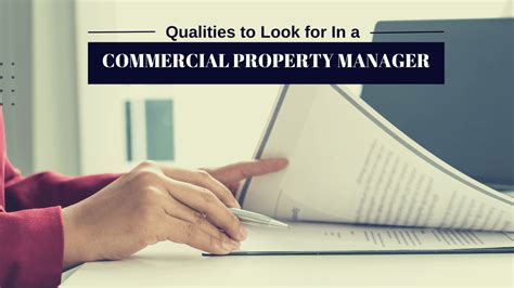 Qualities To Look For In A Commercial Property Manager