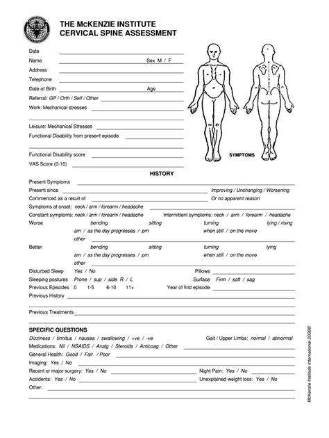 Cervical Spine Assessment Physiotherapy Pdf Fill Out Sign Online