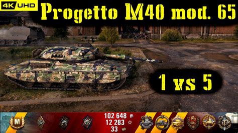 World Of Tanks Progetto M40 Mod 65 Replay 10 Kills 5 3K DMG Patch 1