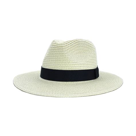 Herrnalise Womens Mens Wide Brim Straw Panama Hat Fedora Summer Beach