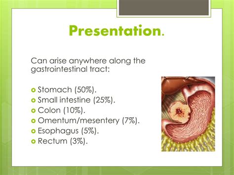 PPT GISTs Gastrointestinal Stromal Tumor PowerPoint Presentation