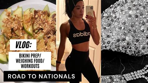 VLOG Weeks Outs From Nationals NPC Bikini Competitor Bikini Prep