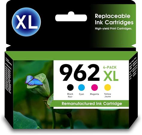 Amazon 962XL 4 Pack Ink Cartridges Black Colors High Yield