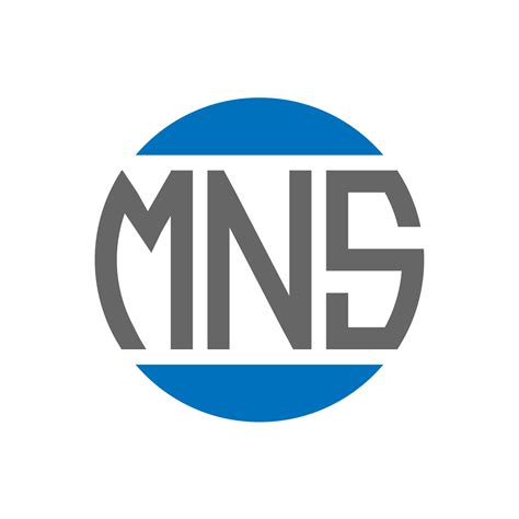mns letter logo design  white background mns creative initials