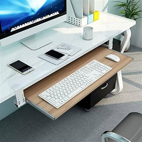 Ergonomic Desk Extension Clip On Keyboard Tray Extendable Keyboard