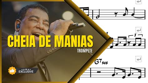 Partitura Trompete Playback Cheia De Mania Ra A Negra Youtube