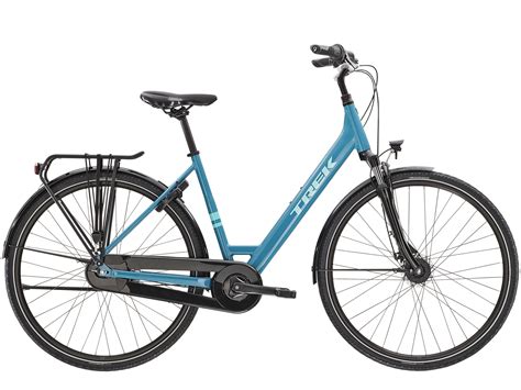 2023 Trek District 1 Eq Lowstep Hybrid Bike In Blue