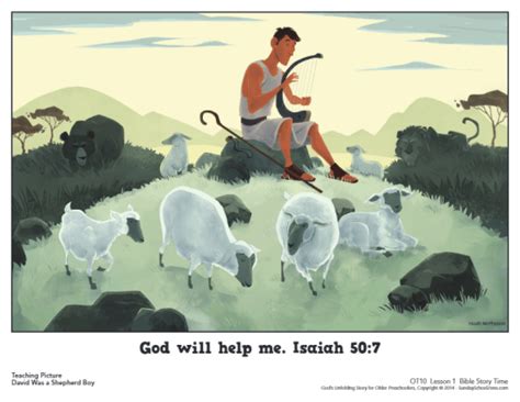 David Was a Shepherd Boy Bible Activities on Sunday School Zone