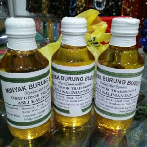 Jual Minyak Burung Bubut Minyak Keseleo Minyak Urut Khas Kalimantan Shopee Indonesia