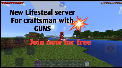 New Lifesteal Server For Craftsman With Guns Unlocked Youtube