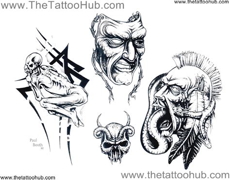 Paul Booth Tattoos Gallery Tattoo Sketches