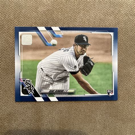 Topps Series Dane Dunning Sp Royal Blue Rc White Sox Rookie