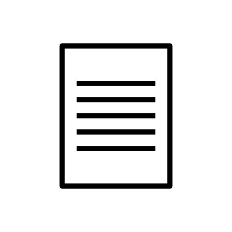 paper icon vector  vector art  vecteezy