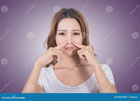 Bad Smell Face Stock Image Image Of Isolated Odor Dirty 69475827