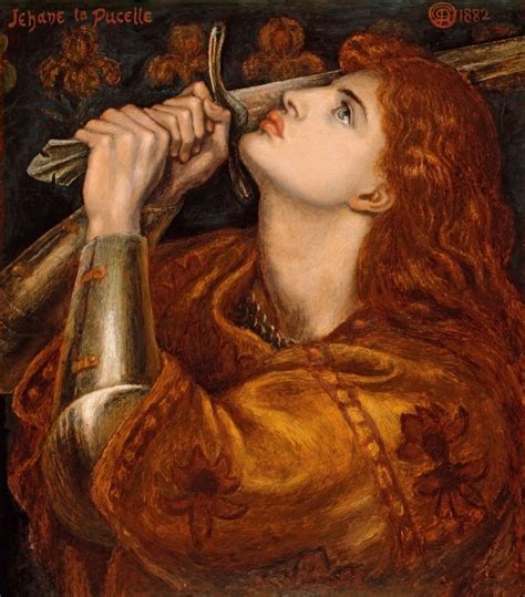 Dante Gabriel Rosetti Joan Of Arc Pre Raphaelite Paintings