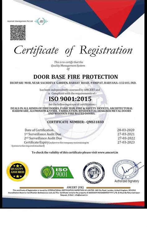 Hours Fire Rated Mild Steel Ms Emergency Exit Door Color Coated At