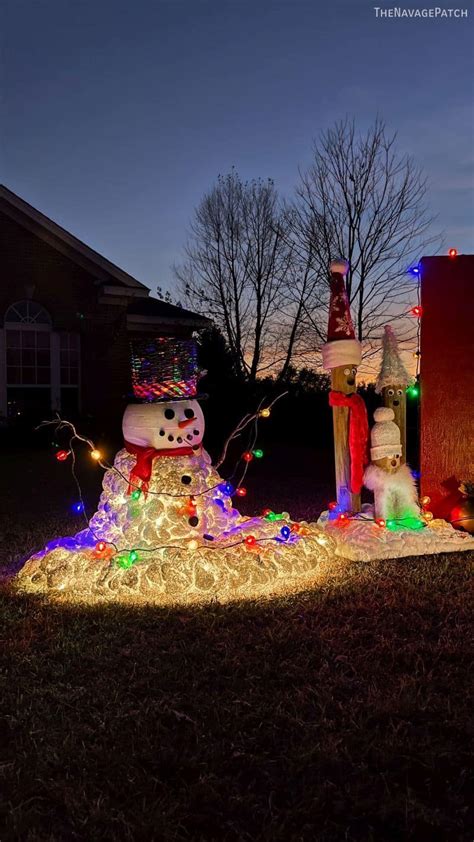 How to Make a Beautiful Light-Up Melting Snowman