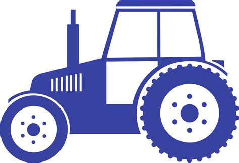 Blue Tractor Agriculture Transparent PNG PNG Play