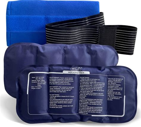 wild ice packs  injuries reusable gel hot  cold compress