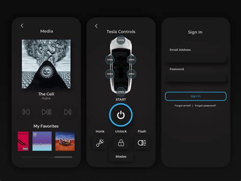 Tesla App Design Concept By Edward Lyman On Dribbble