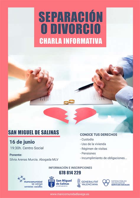 Charla Separación O Divorcio San Miguel Mancomunidad La Vega