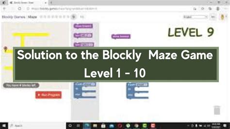 Blockly Game How To Solve Blockly Maze Level To Youtube