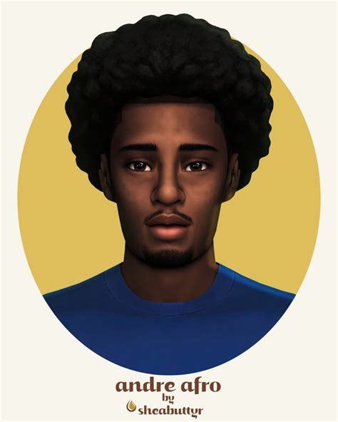 andre afro | sheabuttyr | Sims 4 black hair, Sims 4 afro hair, Sims 4 ...