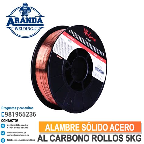 Alambre S Lido Acero Al Carbono Rollos Kg Aranda Welding Premium