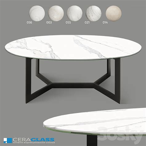 Coffee Table Ceraglass Cgo 000x Table 3d Model