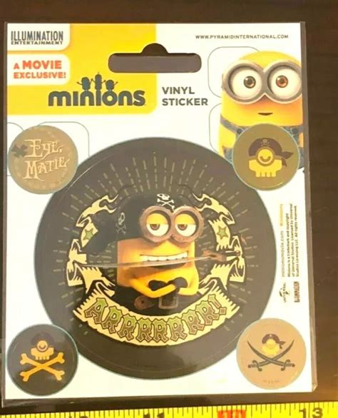 VINYL STICKER DESPICABLE Me Minions Minion Official Plus 4 Small