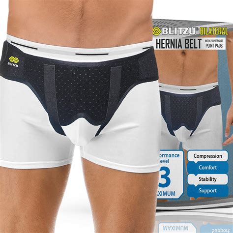 Blitzu Single Double Bilateral Inguinal Hernia Belt