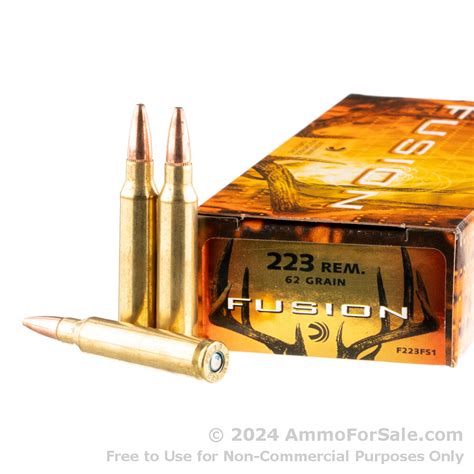 20 Rounds Of Discount 62gr Fusion 223 Ammo For Sale By Federal