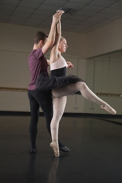 Premium Photo Ballet Partners Dancing Gracefully Together