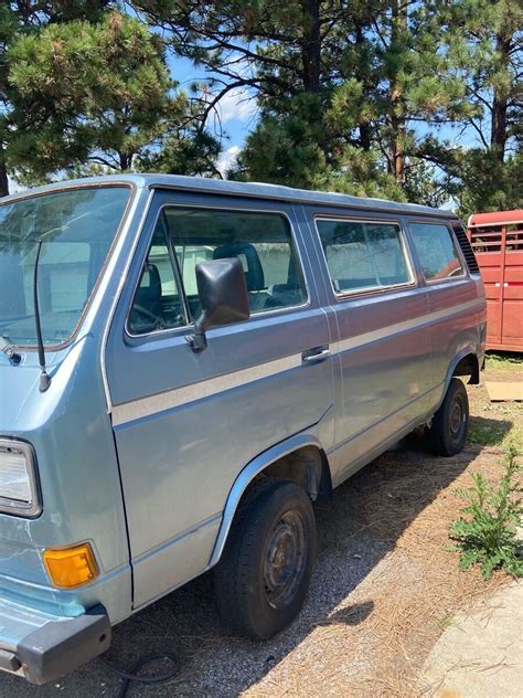 Volkswagen Vanagon Van Blue Wd Manual Bus For Sale