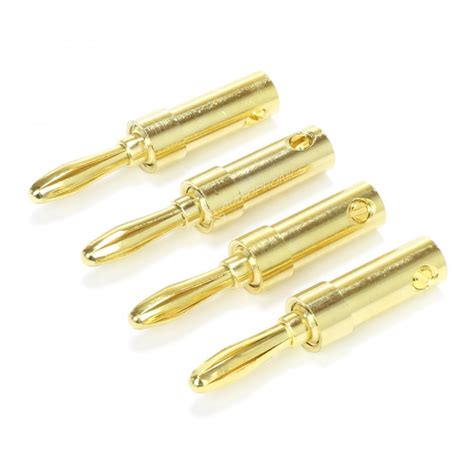 Dynavox Gold Plated Banana Plug Mm Set X Audiophonics