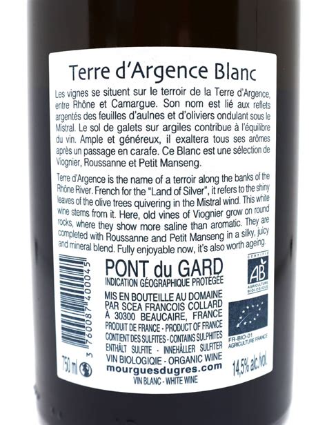 Terre d Argence Blanc 75 cl Château Mourgues du Gres Mas des