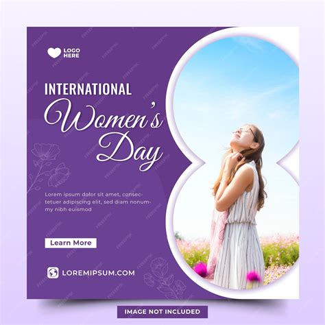 Premium Vector International Womens Day Social Media Post Template