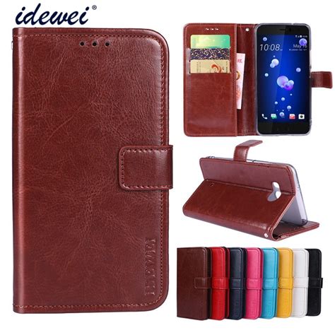 Idewei Configuración de lujo caso de estilo para HTC U11 Flip Cartera