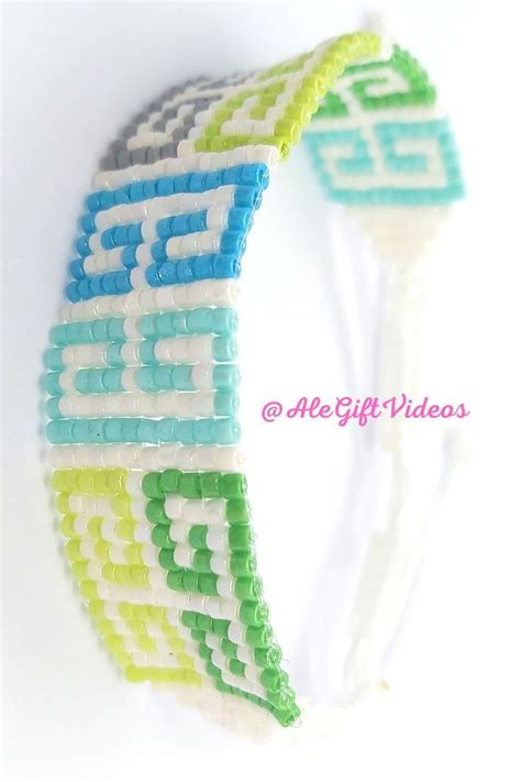 Pulsera De Mostacillas En Telar Embroidered Friendship Bracelet