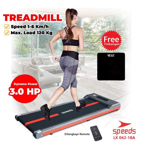 Jual Speeds Treadmill Elektrik Walking Pad Treadmil Listrik Smart Gym