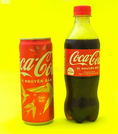 Plastic Bottle And Aluminum Can Of Of Coca Cola Or Coke With