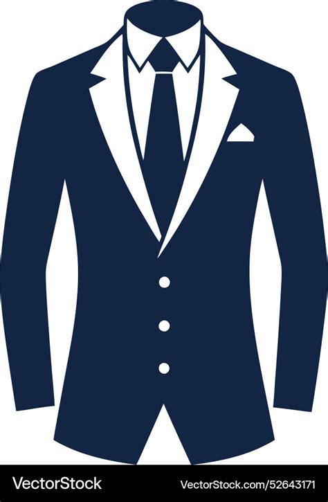 Business suit silhouette 3 Royalty Free Vector Image