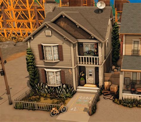 Sims 4 House Building Sims 4 House Plans Base Building Loft Exterior House Exterior The