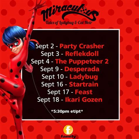 Premiere dates for Miraculous Ladybug season 3 Desperada, Reflekdoll in ...