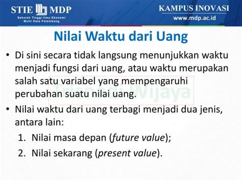 Nilai Waktu Dari Uang Ppt