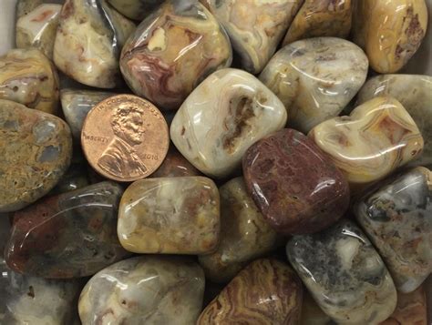 Crazy Lace Agate Tumbled Stones 1 Mexico Garys Gem Garden